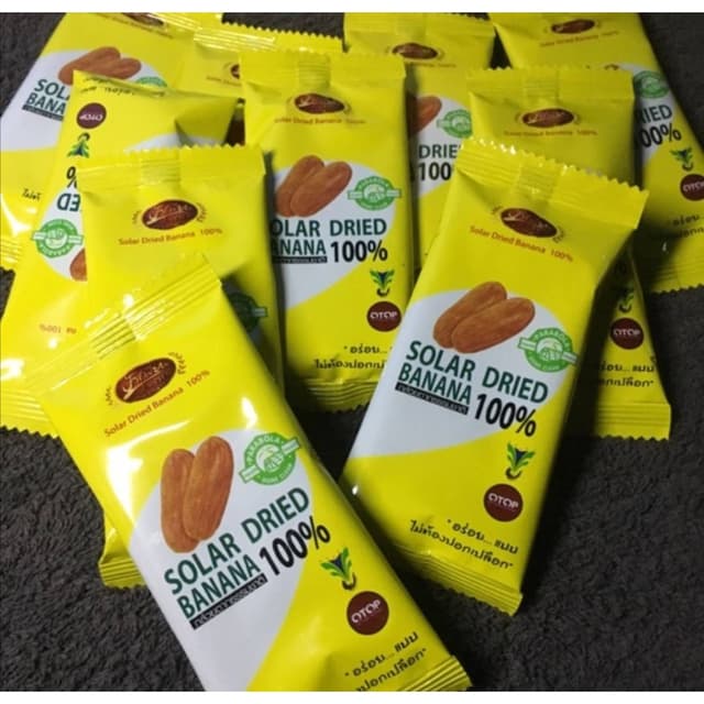 👍 **ถูก+ส่งฟรีและไวที่สุด!** 👍  กล้วยตากธรรมชาติ 100% ตราป