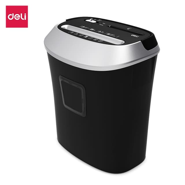 Deli เครื่องทำลายเอกสาร 20 ลิตร เครื่องย่อยกระดาษ ทำลายกระดาษ ขนาด A4 5/10 แผ่น อุปกรณ์สำนักงาน Paper Shredder รุ่น E9948 E9945 E9947
