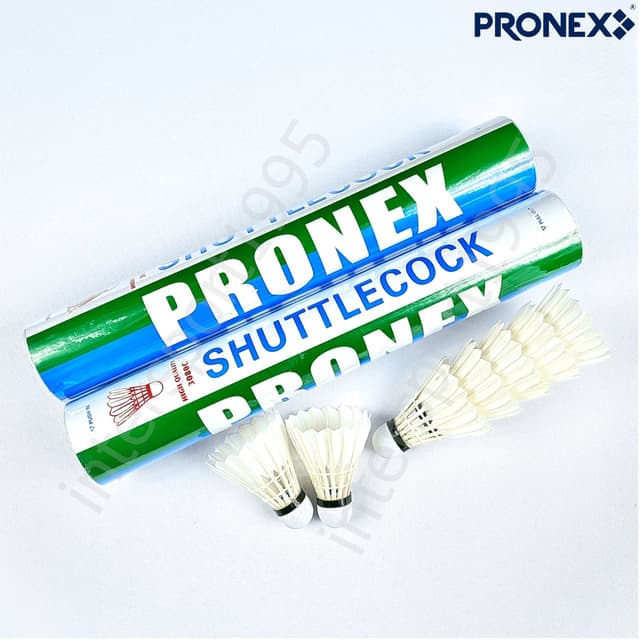 (ของแท้100%)**1 หลอด** ลูกแบด ลูกแบดมินตันขนไก่ PRONEX รุ่น 