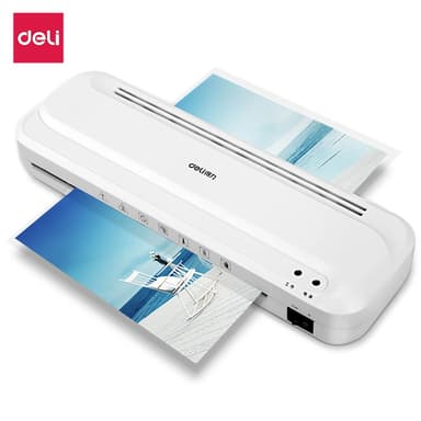 Deli รุ่น E2132 และ E14378 และ E14379 เครื่องเคลือบบัตร เครื่องเคลือบเอกสาร A4 320 มม./นาที Laminator