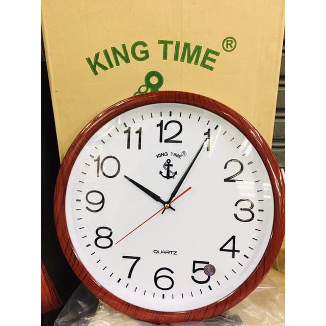 นาฬิกาแขวน  ⚓️ สมอ King Time 16 นิ้ว รุ่น016 KING TIME นาฬิก