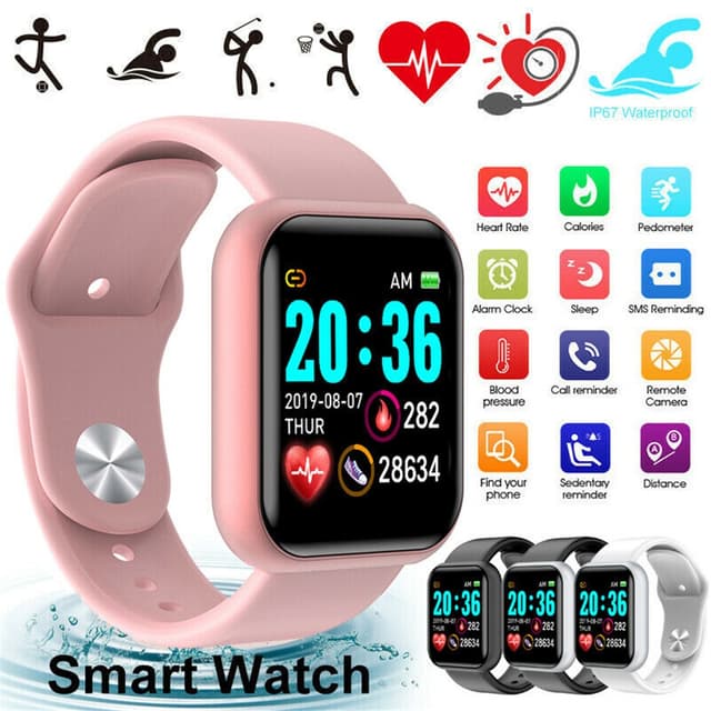 สมาร์ทวอทช์ Y68 สมาร์ทวอทช์บลูทูธนาฬิกาหน้าจอสัมผัส IOS Andr