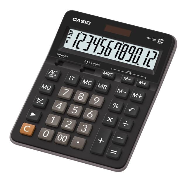Casio Calculator เครื่องคิดเลข  คาสิโอ รุ่น  GX-12B แบบตั้งโ