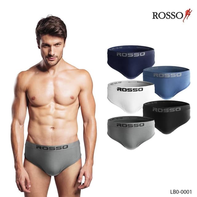 ROSSO กางเกงในชาย SEAMLESS AIR ทรง BRIEF กางเกงในไร้ตะเข็บ S