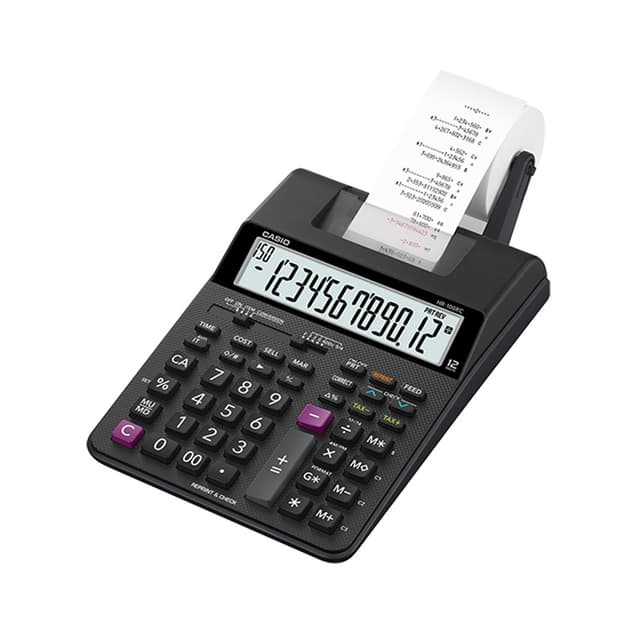 Casio Calculator เครื่องคิดเลข  คาสิโอ รุ่น  HR-100 RC+AD-A6