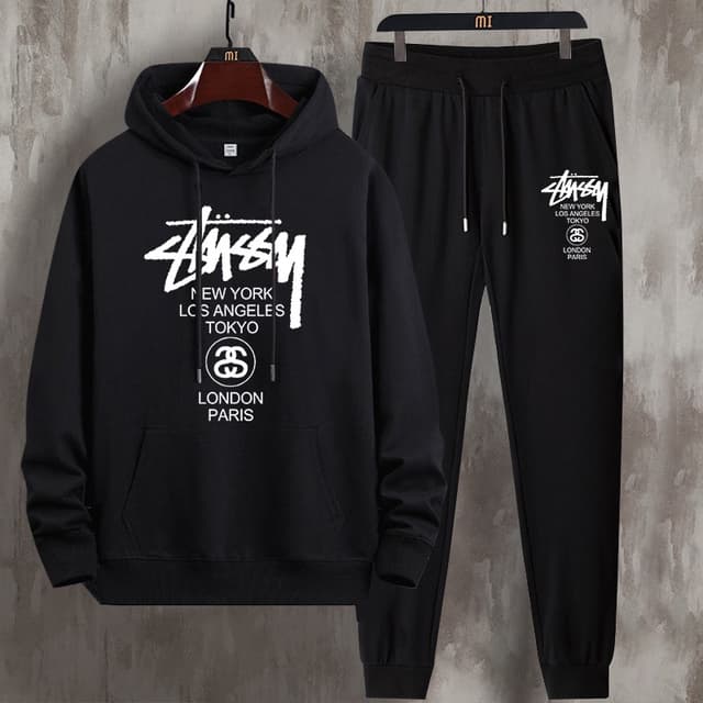 #L212+CKH212Bชุดเสื้อแขนยาวกันหนาวเสื้อฮู้ด+กางเกงขายาว.ลายแ