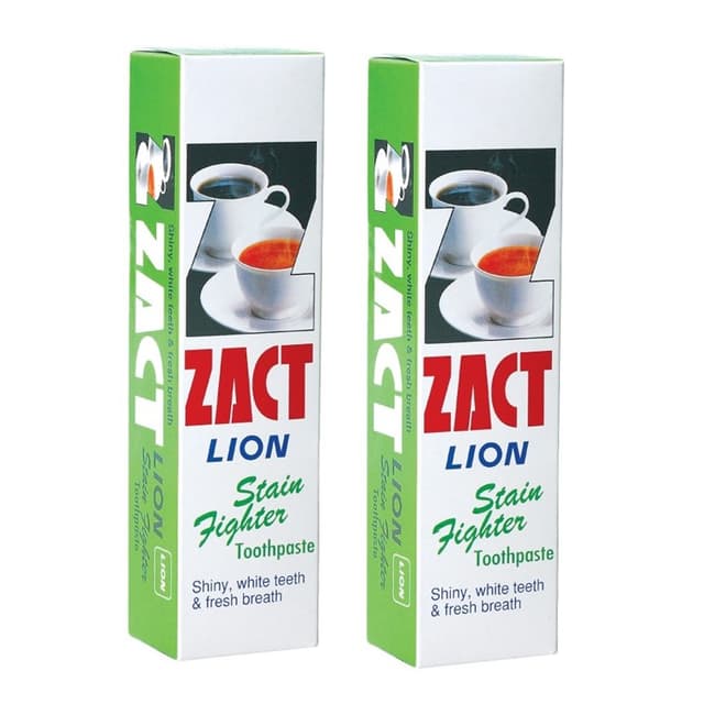 ZACT ยาสีฟันขจัดคราบ แซคท์ สูตรสำหรับผู้ดื่มกาแฟ และชา (กล่อ