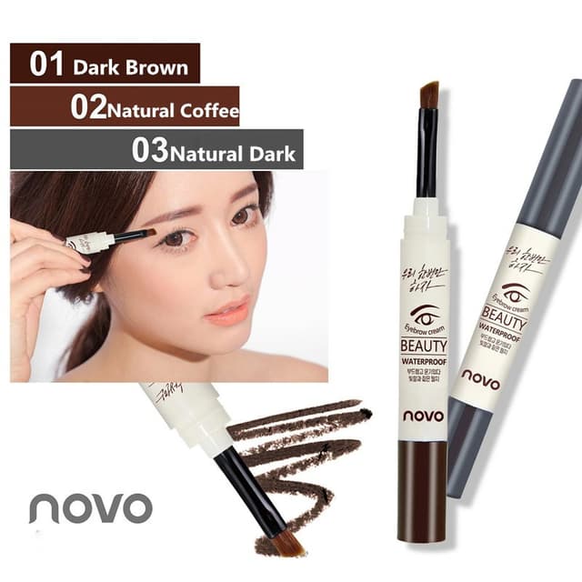 พร้อมส่งค่ะ เจลเขียนคิ้ว กันน้ำ NOVO BEAUTY EYEBROW GEL 3g ด