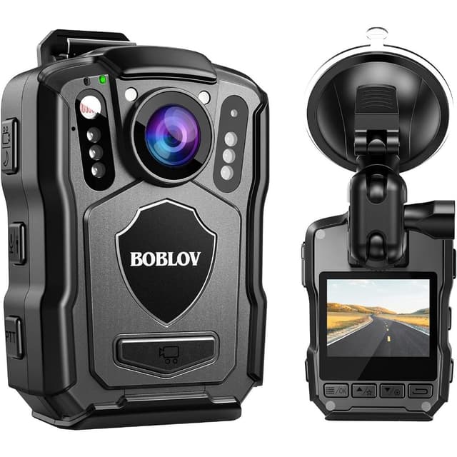 BOBLOV M5 Body Camera กล้องติดตัว แบตเตอรี่ 4200mAh บันทึกต่อเนื่อง 15 ชั่วโมง 2K / 30FPS