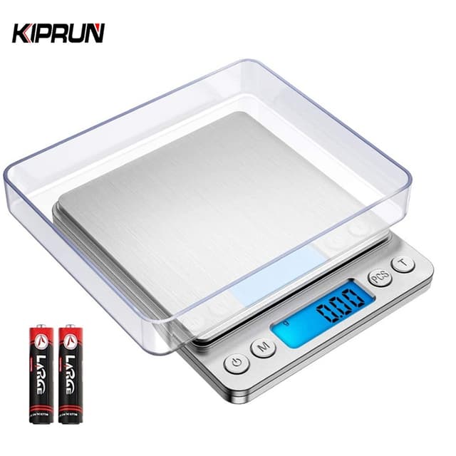 Kiprun ชั่งดิจิตอลในครัว, 0.1g x 3000g/0.01x500g เครื่องชั่ง