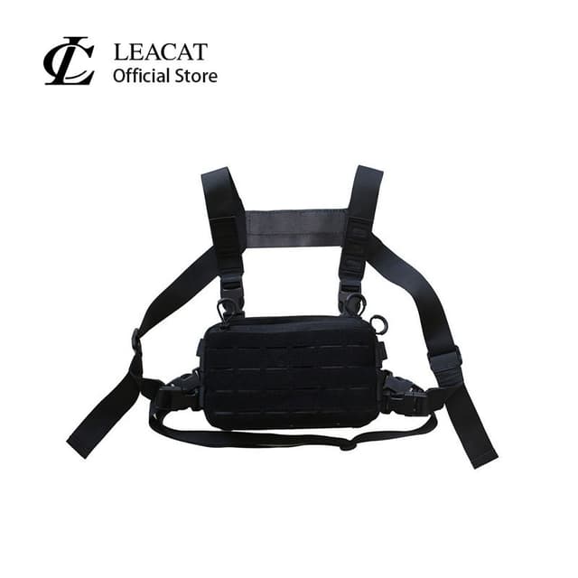 Leacat ใหม่ กระเป๋าคาดอก กระเป๋าสะพายไหล่ คาดเอว สไตล์สตรีท 