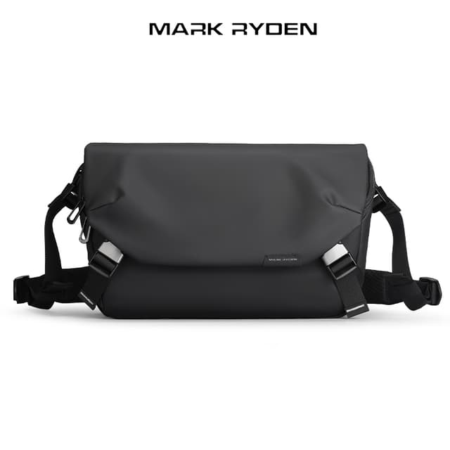 MARK RYDEN กระเป๋าสะพายไหล่ กระเป๋าคาดอก ผ้าไนลอน มีซิป กันน