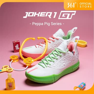 【Peppa Pig】361 Degrees Joker 1 GT NEW Peppa Pig Men Basketball Shoes 672511123