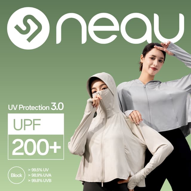 (กันแดดระดับพรีเมียม-UPF200+) NEAU AirCape Luxe เสื้อคลุมกัน