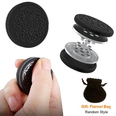 โลหะ Spinner Anti-stress Fidget ของเล่น EDC Haptic Spin จําลองคุกกี้เสียงเสียงเสียงสํานักงานผู้ใหญ่เด็ก PPB ของเล่นของขวัญ