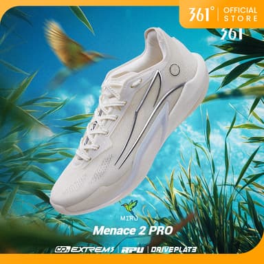 361 องศา Menace 2 PRO รองเท้าบาสเก็ตบอลผู้ชาย Menace Hurricane Combat Training Cushioning รองเท้าผ้าใบทนต่อการสึกหรอชาย 672541110