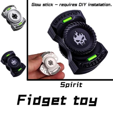 1pc สนุก 3-In-1 เกม Edc Fidget ของเล่นส่วนบุคคลโครงกระดูก Ghost Fidget Spinner โลหะผสม Fidget Slider ความเครียดบรรเทาของเล่น Adhd เครื่องมือโลหะปลายนิ้ว Gyro Slider