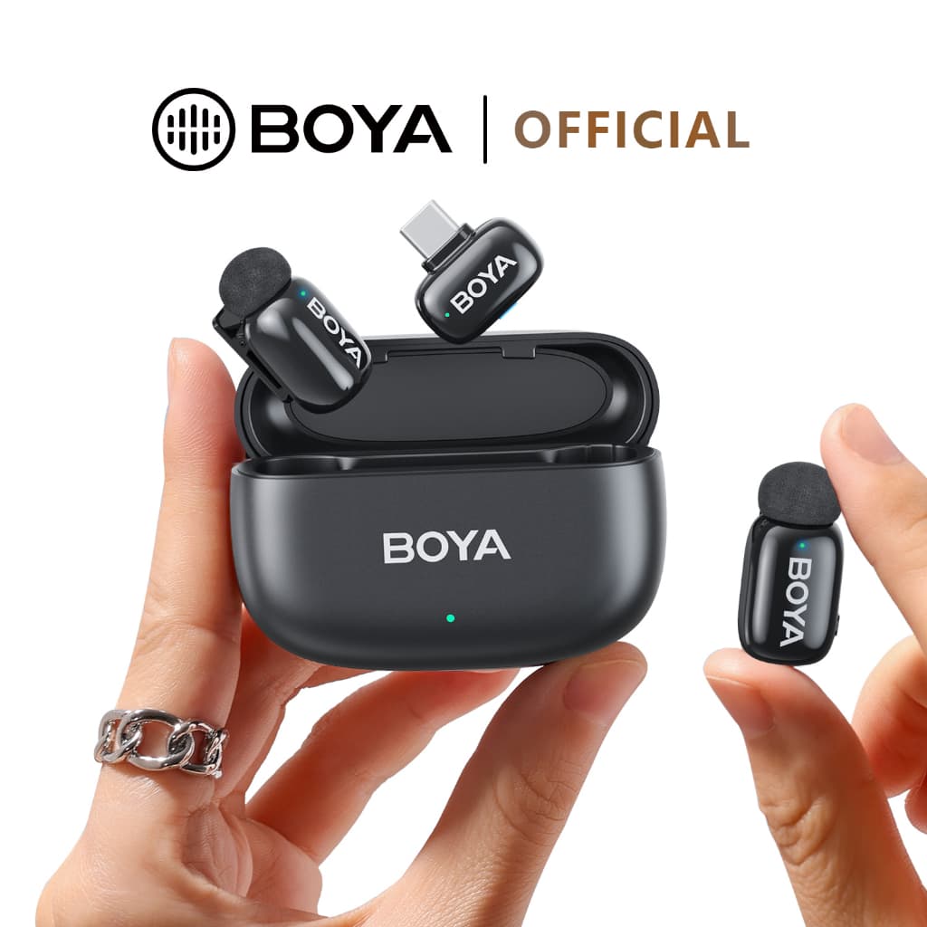 BOYA mini ไมค์ไร้สาย ตัดเสียงรบกวน ไมค์อัดเสียง เล็กที่สุด Type-C ไมค์ไอโฟน สำหรับ iPhone / Android https://wayoza.com