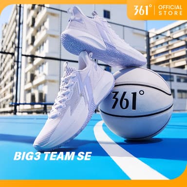 【จัดส่งในไทย】361 Degrees Big3 Team SE รองเท้าบาสเก็ตบอลชาย ตาข่าย ทนทานต่อการสึกหรอ กันลื่น ระบายอากาศได้ดี 672421122 672411123V