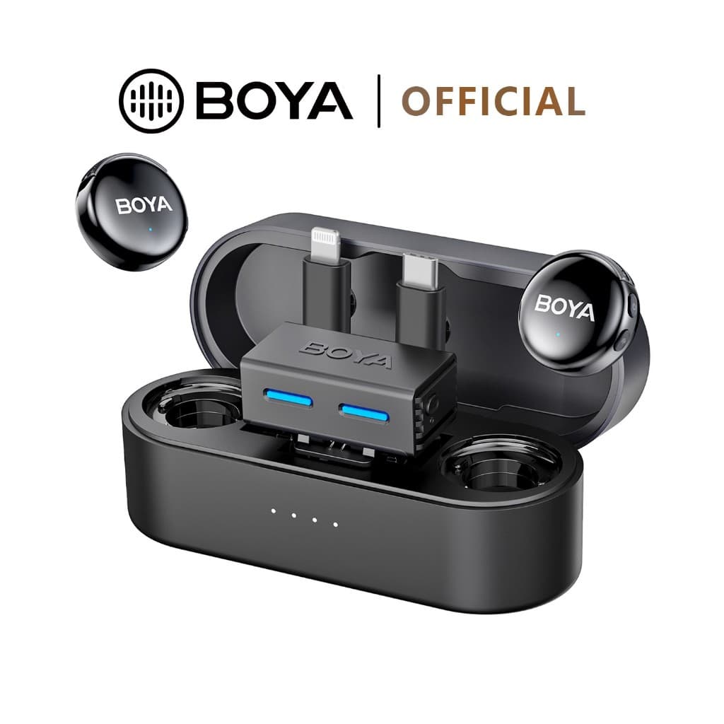 BOYA BOYALINK 3 ไมค์ไร้สาย AI-Powered ไมค์ตัดเสียงรบกวน ไมค์ไลฟ์สด ไมค์อัดเสียง สำหรับ Phone กล้อง https://wayoza.com