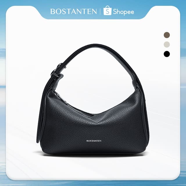 BOSTANTEN Bee Bag กระเป๋าสะพายข้างแฟชั่น กระเป๋าถือทรงเรียบง