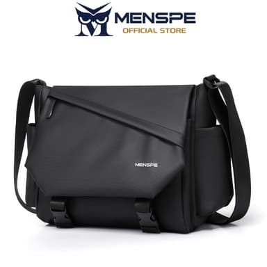 MENSPE กระเป๋าสะพายไหล่ผู้ชาย Unisex กันน้ํา Messenger แฟชั่นกระเป๋าเดินทางธุรกิจกระเป๋า