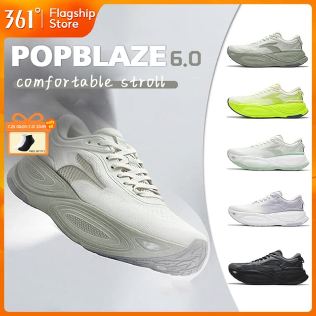 【361 Degrees】Popblaze 6.0 | รองเท้ากีฬาสำหรับผู้ชายและผู้หญิ