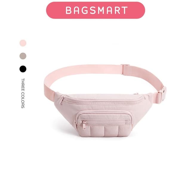 BAGSMART เอวแพ็ค.Cross Body Quilted สำหรับผู้หญิง แฟชั่นและส