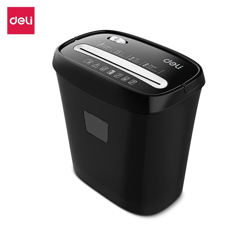 Deli เครื่องทำลายเอกสาร 12/17 ลิตร เครื่องย่อยกระดาษ ขนาด A4 6/8 แผ่น อุปกรณ์สำนักงาน Paper Shredder https://wayoza.com