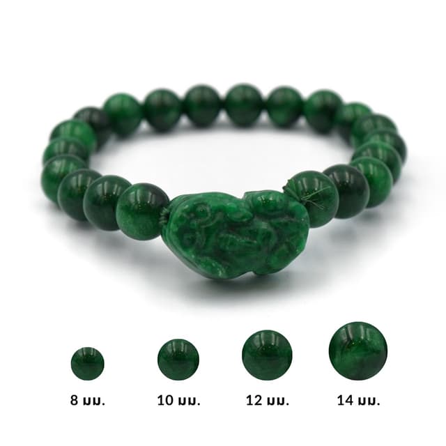 MAWSITSIT หยกพม่าแท้ หยกมอว์ซิทซิท ประดับปี่เซียะหยกแท้ (เลื