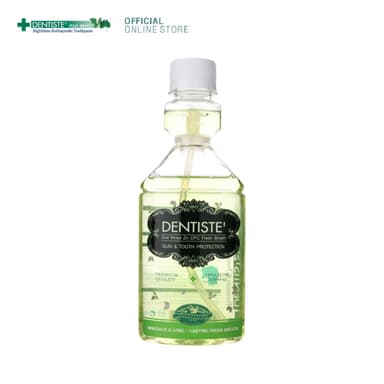 Dentiste' Oral Rinse Zinc Cpc Fresh Breath 200 Ml (ขวดบีบ) น้ำยาบ้วนปาก ลดแบคทีเรีย ปกป้องยาวนานถึง 12 ชม. เดนทิสเต้