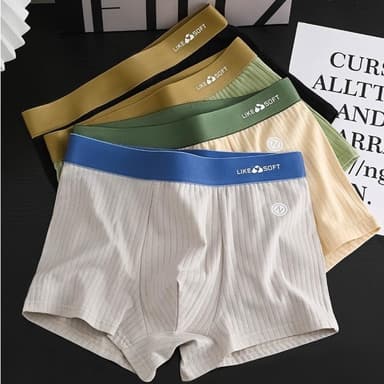 💗พร้อมส่ง💗 กางเกงในบ็อกเซอร์ Boxer ชุดชั้นในแฟชั่นบุรุษ กางเกงในผู้ชายขาสั้น เนื้อผ้านิ่ม สวมใส่สบาย ระบายอากาศไ