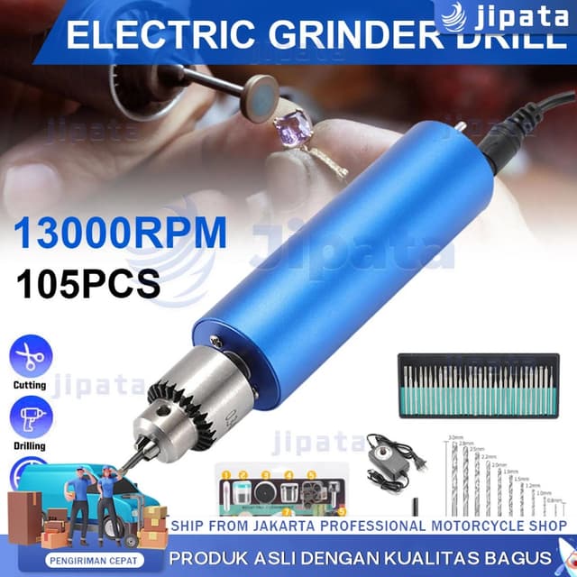 【COD】เครื่องเจียร์ mini สว่านจิ๋วไฟฟ้า 12V-24V 13000RPM ขัด 
