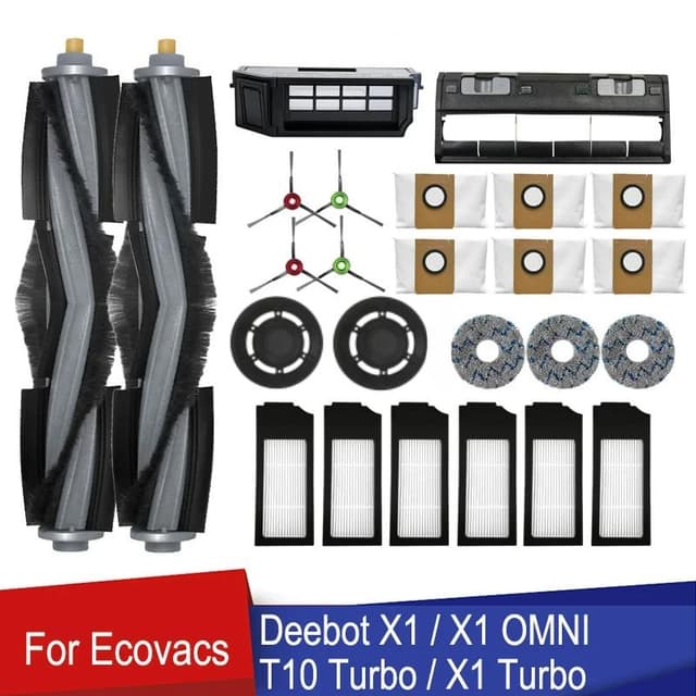Ecovacs Deebot X1 T10 Omni Turbo หุ่นยนต์ดูดฝุ่น แปรงหลัก แป