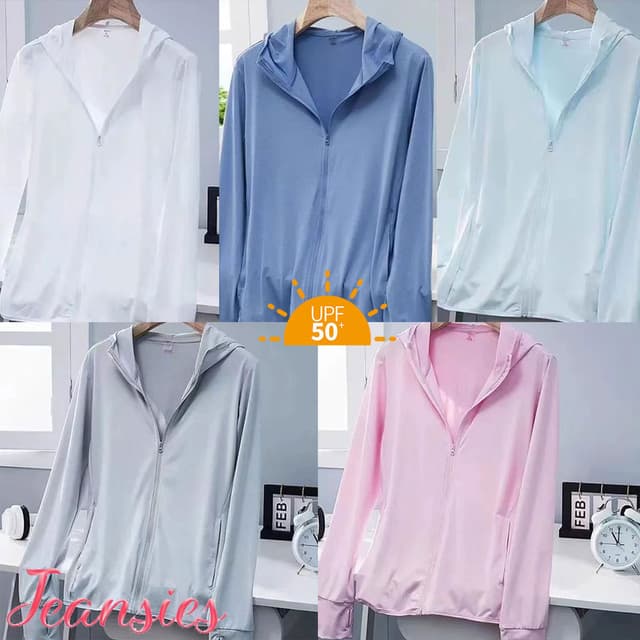 จัดส่งจากประเทศไทย✅ เสื้อกันแดด UPF50+ ผ้าไอซ์ สำหรับกิจกรรม