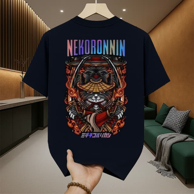 เสื้อยืดผู้ชาย เสื้อยืดเท่ๆ คอกลม-แขนสั้น สกรีนลายสุดเท่ เสื