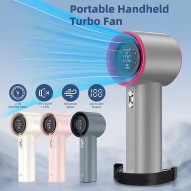 2025 รุ่นใหม่ S001 พัดลมพกพา มือถือ ลมแรง เงียบ ปรับความเร็วได้ ชาร์จ USB แบตอึด