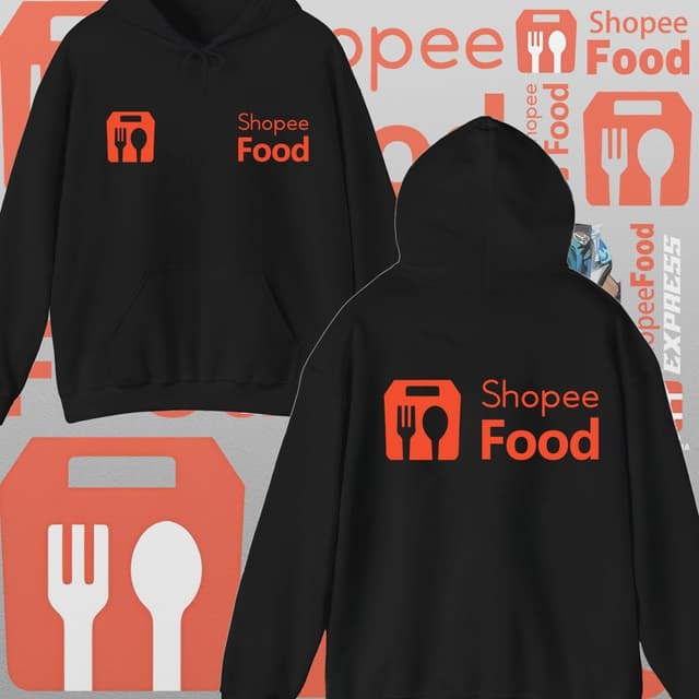 2025 HOODIE Shope. FOOD เสื้อฮู้ด มีไซร์เท่ๆงานป้าย โลโก้สีส