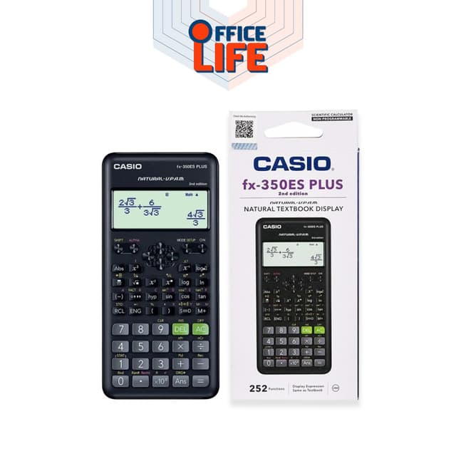 เครื่องคิดเลข วิทยาศาสตร์ Casio Fx-350ES Plus 2nd edition  ข