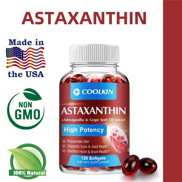 Coolkin Astaxanthin 24 mg ช่วยบำรุงสุขภาพหัวใจและหลอดเลือด ส