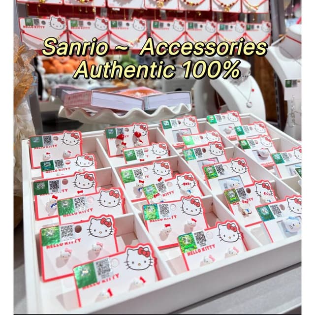 [แท้100%] รวมaccessory 1สร้อยคอ ต่างหู Sanrio ซานริโอ้ คิตตี