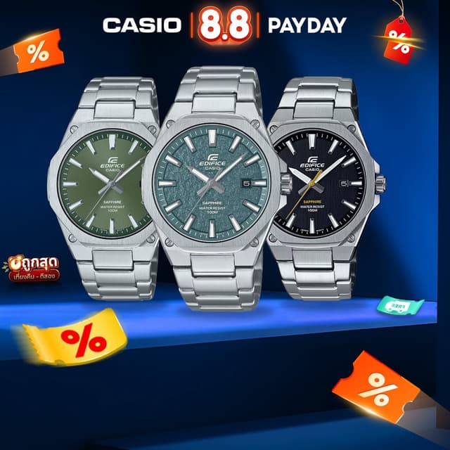 นาฬิกาข้อมือ CASIO Edifice รุ่น EFR-S108D สินค้าแท้ รับประกั