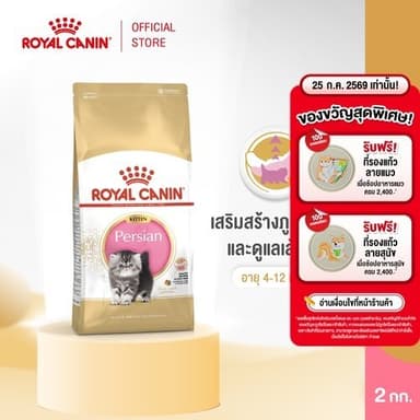 Royal Canin Kitten Persian 2kg อาหารเม็ดลูกแมว พันธุ์เปอร์เซียน อายุ 4-12 เดือน (Dry Cat Food, โรยัล คานิน)