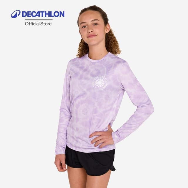 Decathlon Kids’ Surfing Long Sleeve Uv-Protection T-Shirt เส