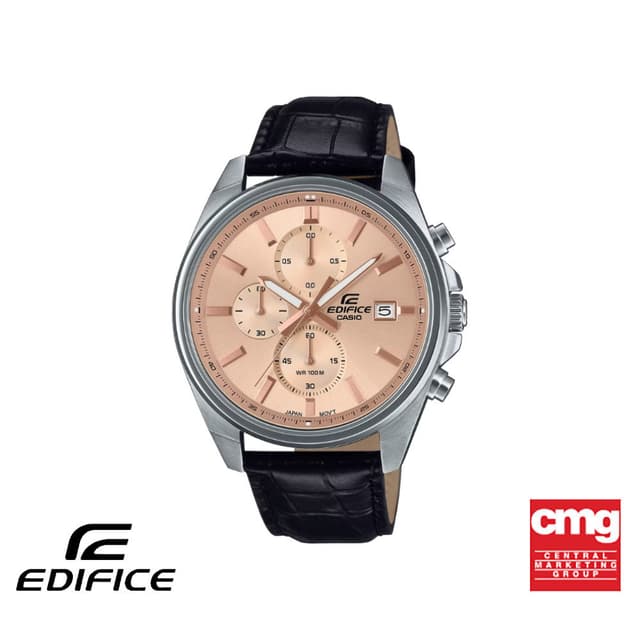 CASIO นาฬิกาข้อมือผู้ชาย EDIFICE รุ่น EFV-610EL-5AUDF สายหนั