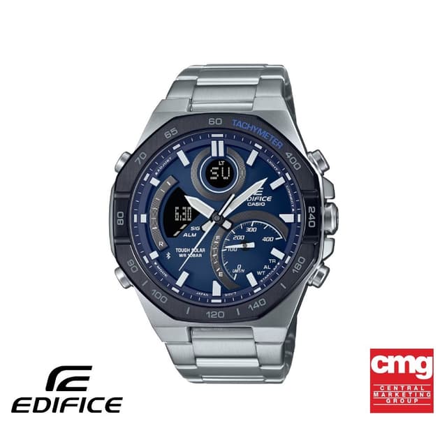CASIO นาฬิกาข้อมือผู้ชาย EDIFICE รุ่น ECB-950DB-2ADF วัสดุสเ