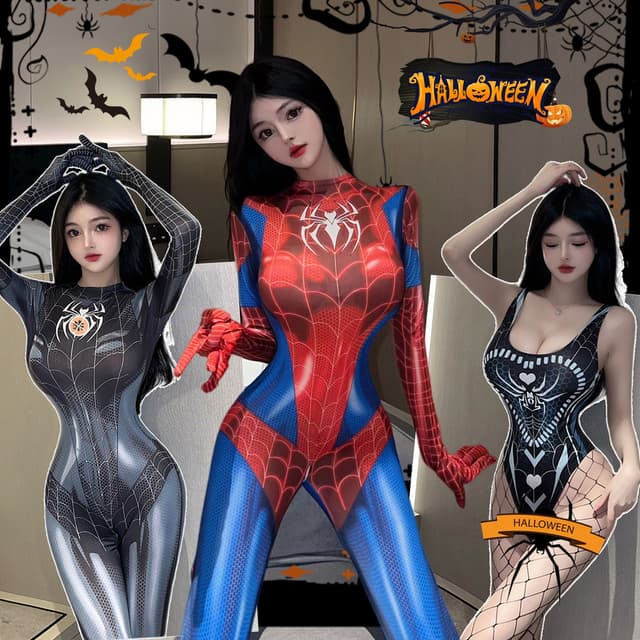 ชุดคอสเพลย์  🎃 ฮาโลวีน/สไปเดอร์แมน    ชุดคอสเพลย์   ดีไซน์ช