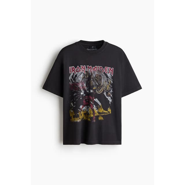 H&M(เอชแอนด์เอ็ม) เสื้อยืดทรงโอเวอร์ไซส์ ผู้ชาย 1159823_29