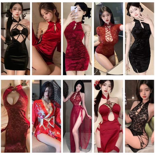 ชุดจีนเซ็กซี่ ชุดกี่เพ้า ตรุษจีน 🧧RT JJ8888 รวมแบบชุดจีน พร