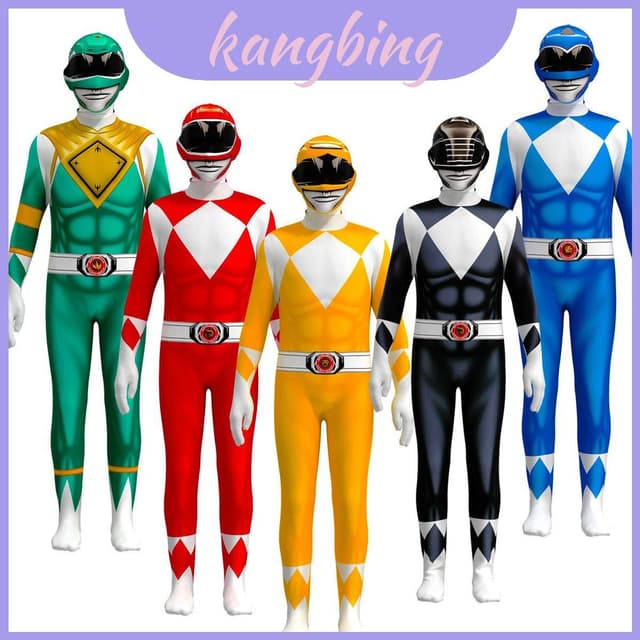 Rangers ชุดจั๊มสูท ชุดแฟนซี ชุดคอสเพลย์ ซูเปอร์ฮีโร่ สําหรับ